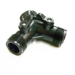 Enduramaxx 3/4'' Twin Outlet Shut Off Valve Garden Hose Threads 137004-T